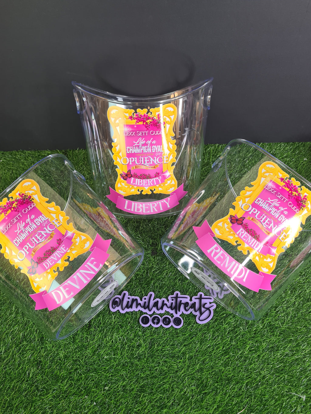 Personlized ice buckets