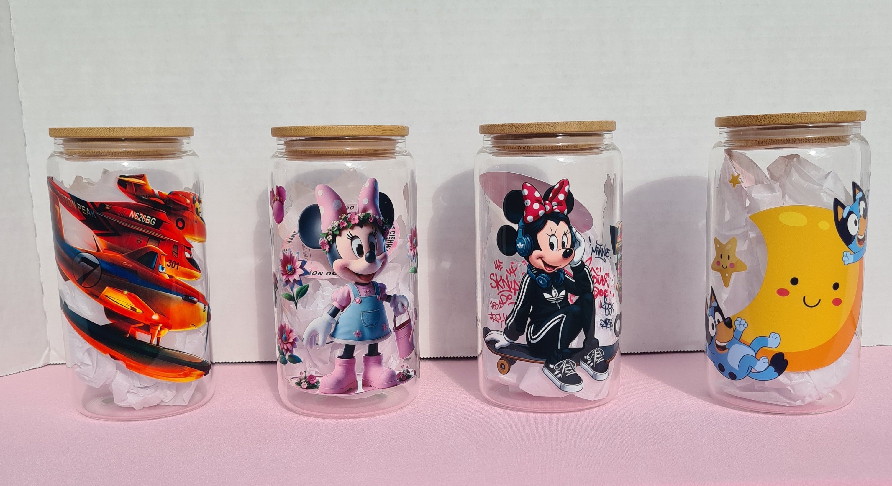 Custom glass tumblers