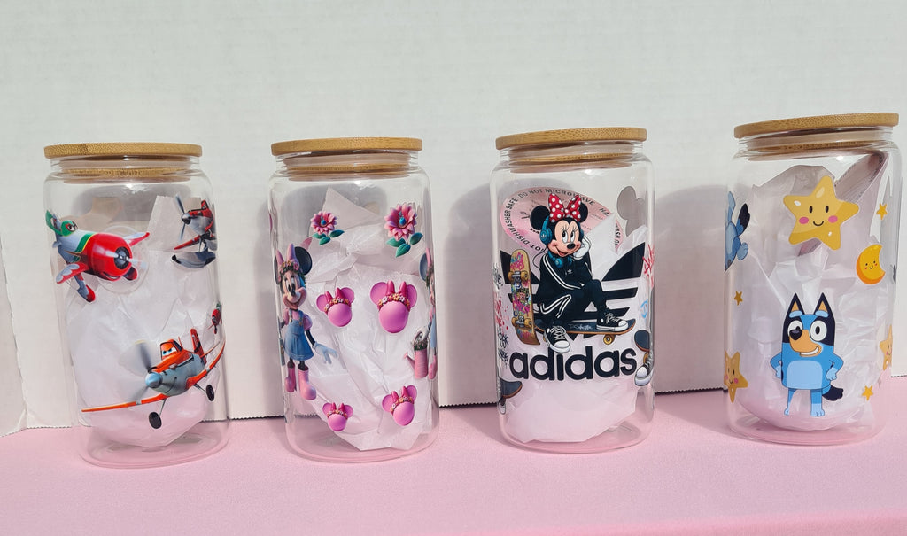 Custom glass tumblers