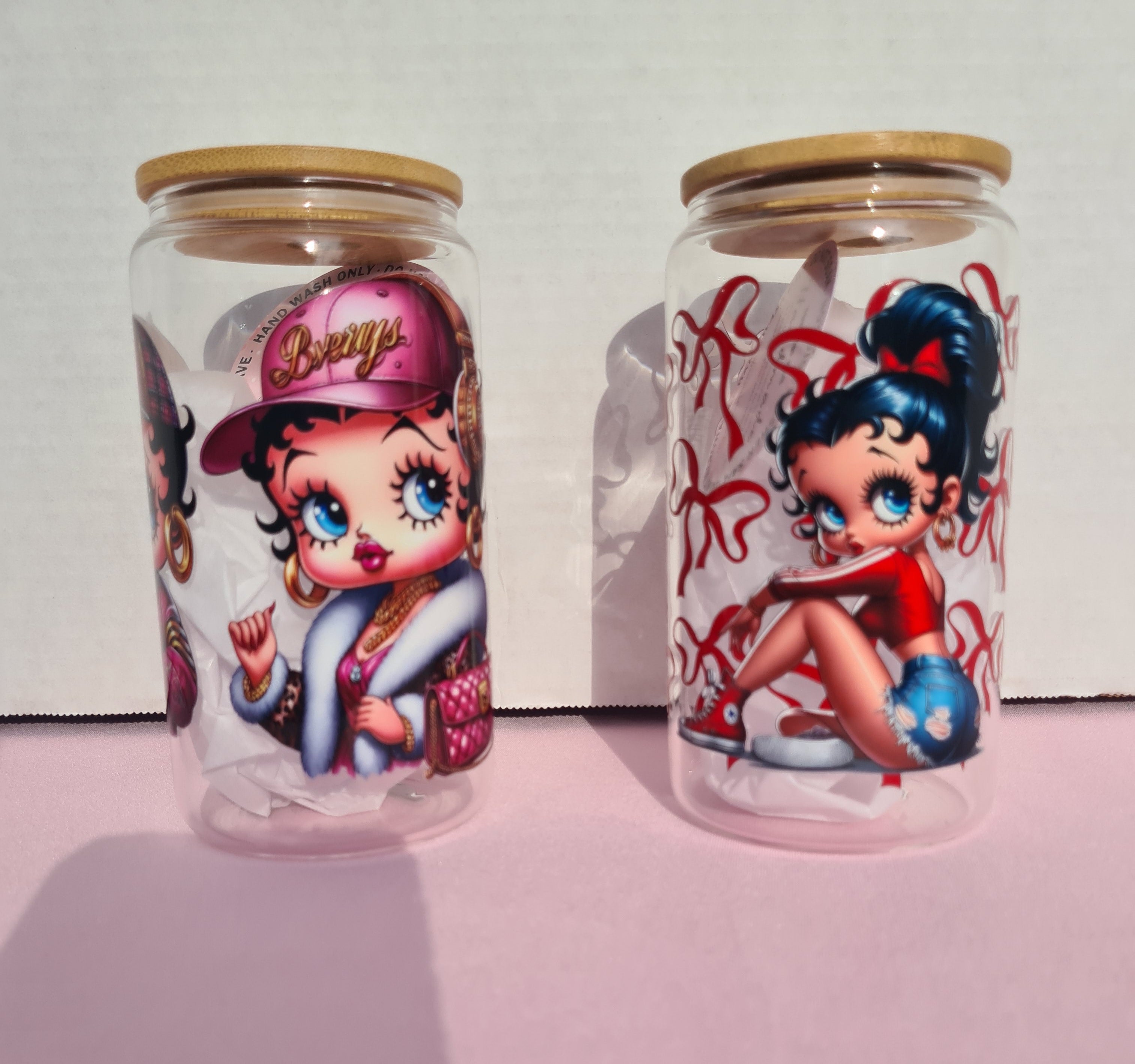 Custom glass tumblers