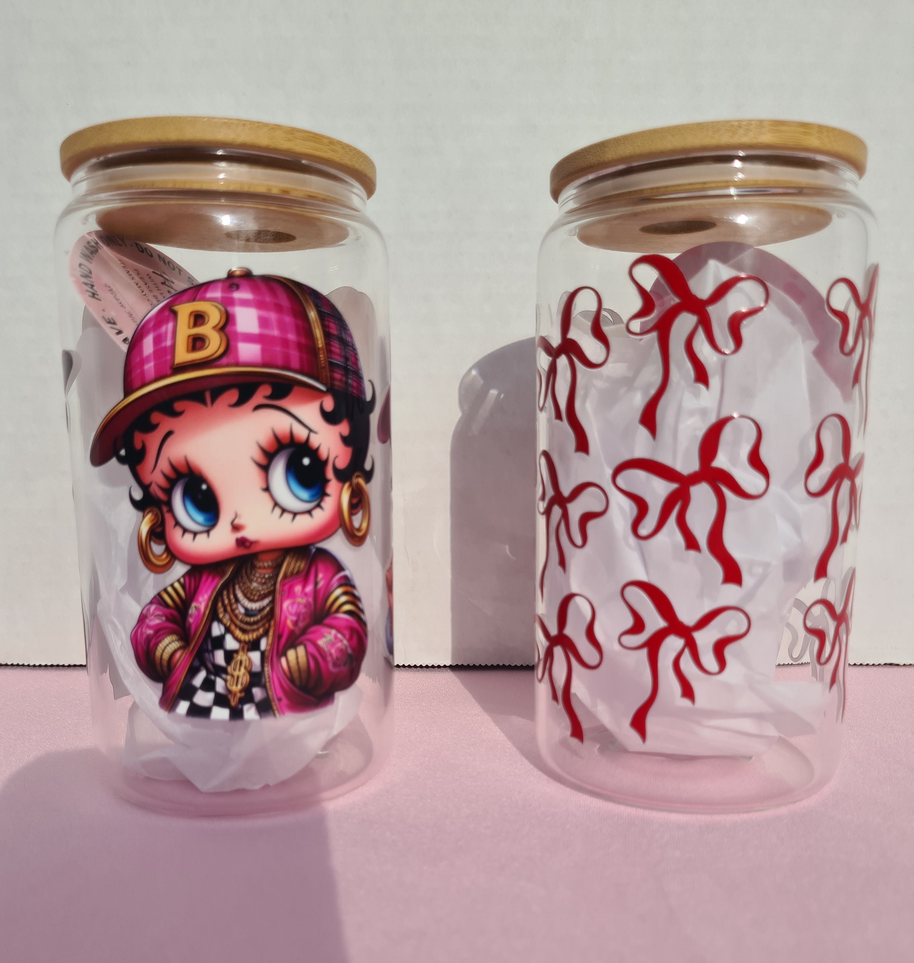 Custom glass tumblers