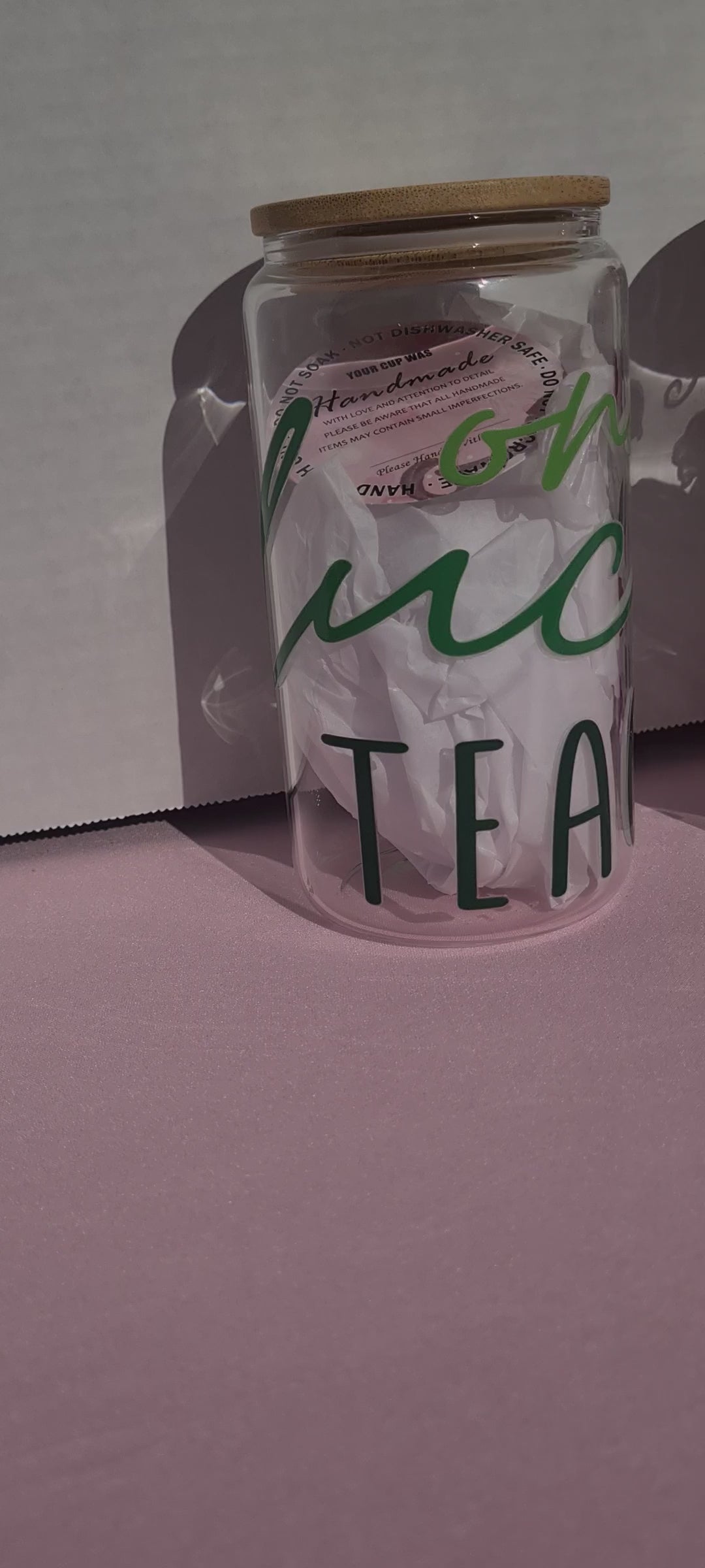 Teachers appreciation glass drinking cups